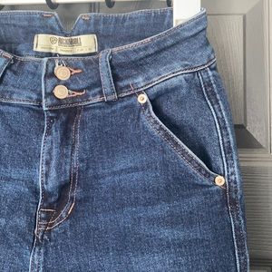 Rock & Roll Cowgirl Dark Blue Flare Jeans